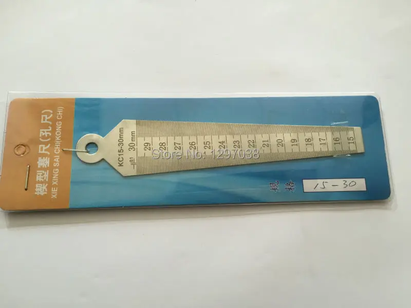 

1PCS 15mm-30mm Metric Gap Hole Feeler Taper Gauge Measuring Tool