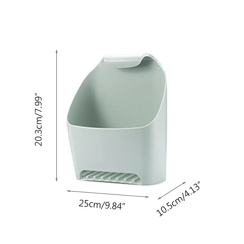 

Creative Bathroom Receiving Box Drainable and Perforated Free Toilet Rack Toilet Towel Hanging Basket 330g