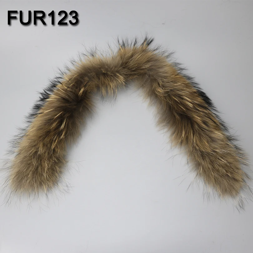 MPPM натуральный мех енота шарф для женщин воротник с кнопкой 70 см длина женский