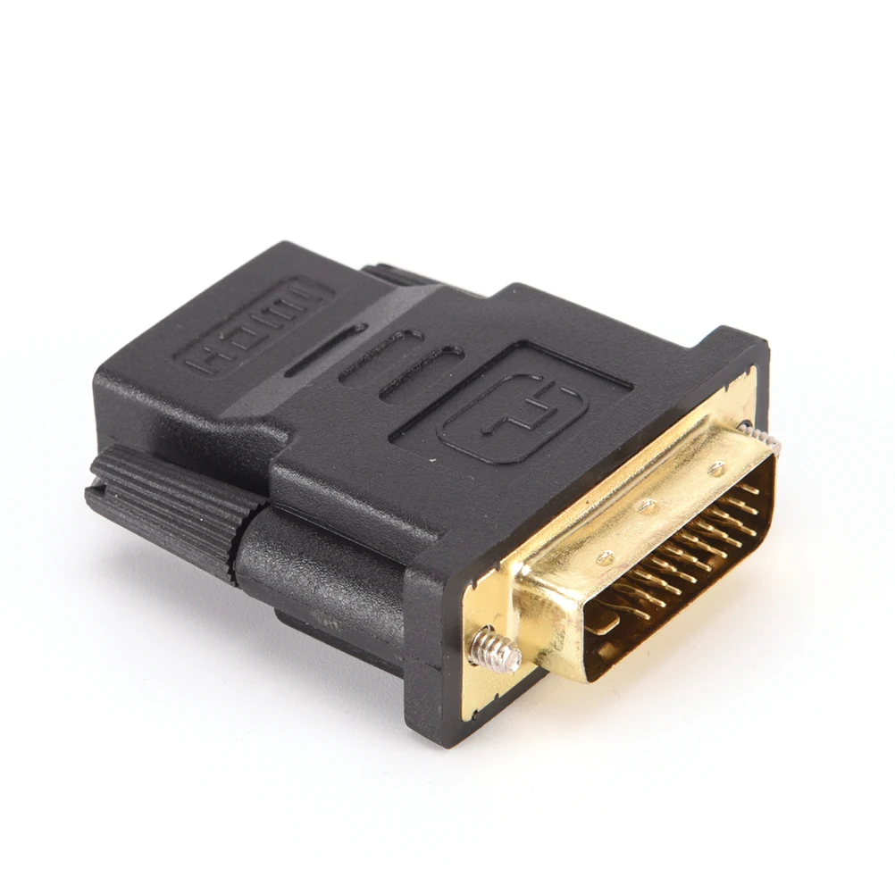 Высокое качество 1 шт. DVI D 24 + с двойным соединением папа HDMI Женский адаптер разъем