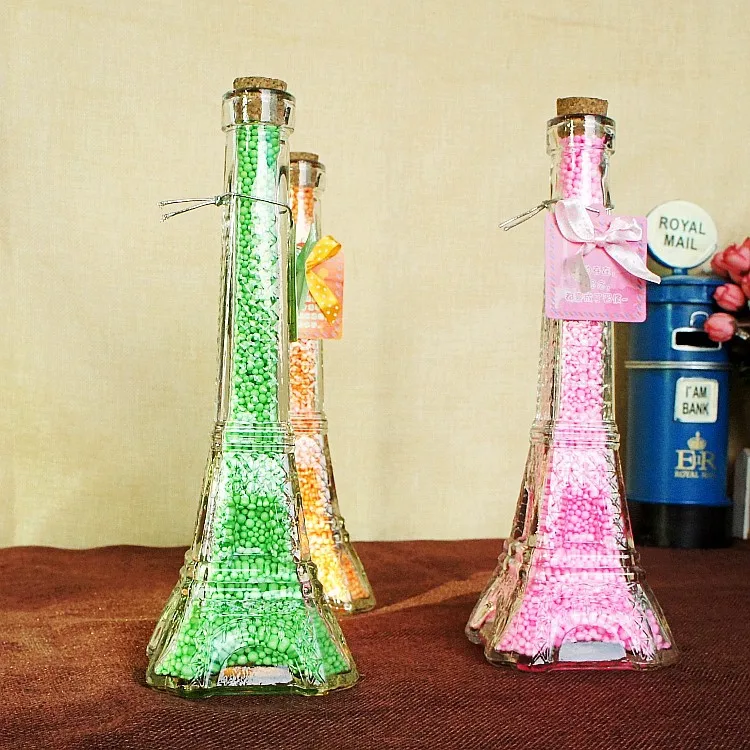 Милая миниатюрная бутылочка желаний креативная Эйфелева башня дизайн Ремесла