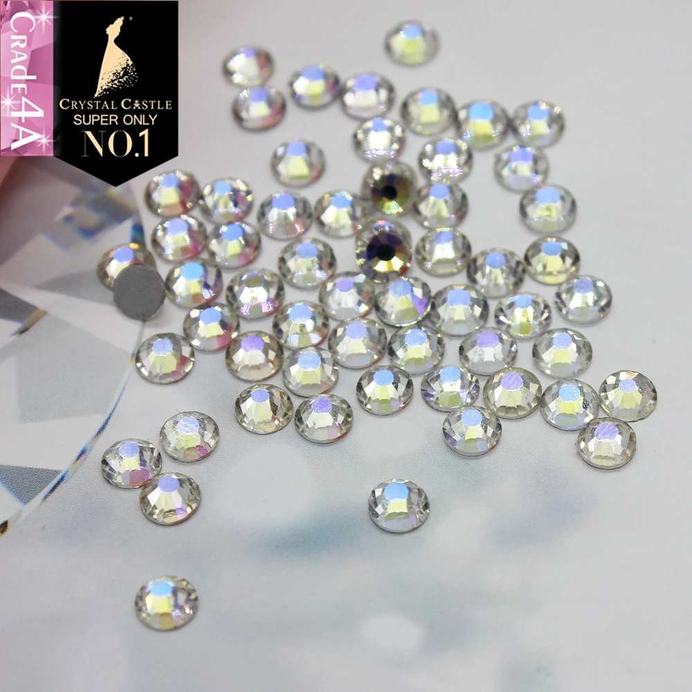 Стразы для ногтей с кристаллами в виде замка 4 а блестящая лусветильник лый цвет