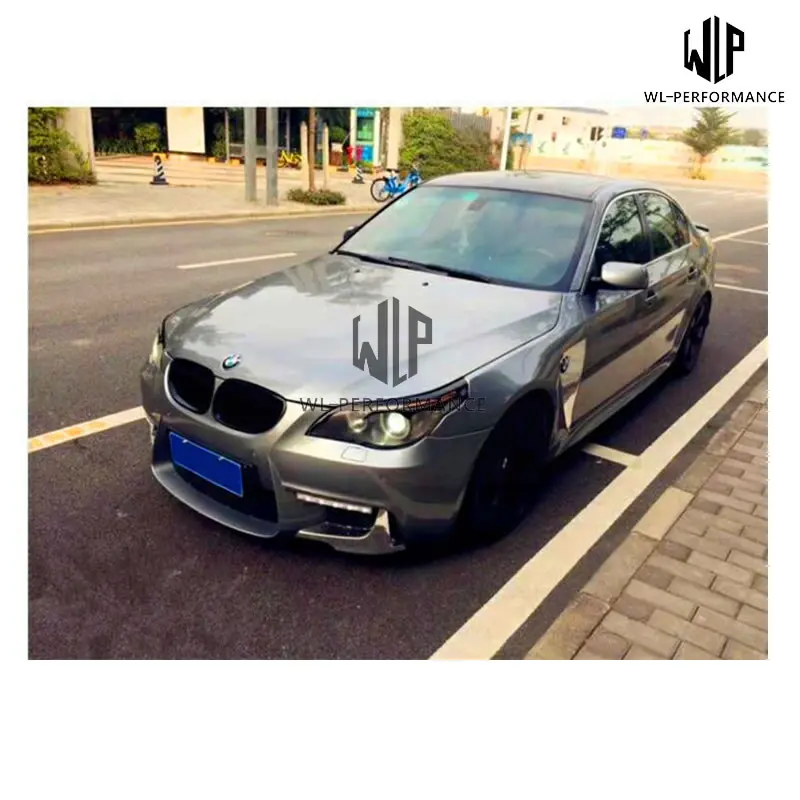 E60 Car Body Kit PP неокрашенный передний и задний бампер боковая юбка углеродное