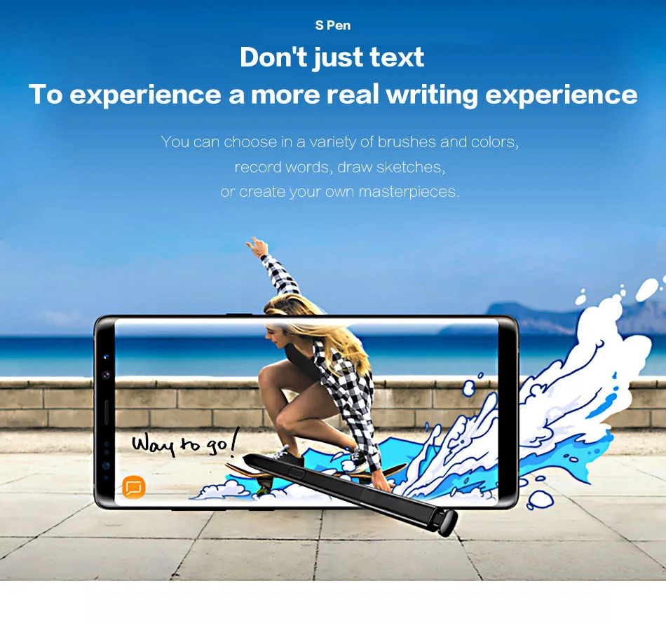 Для samsung Galaxy Note8 ручка активная S ручка стилус сенсорный экран ручка Note 8 Водонепроницаемый телефонный звонок S-Pen