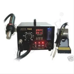 Оригинальный Новый 220 В Aoyue 968 SMD горячего воздуха 3 в 1 550 Вт ремонт и паяльная