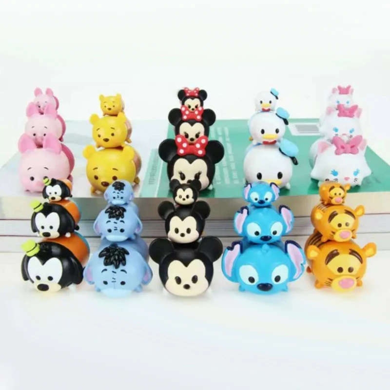 Tsum stк фигурки 30 шт./компл. Ститч Микки Минни Дональд Дак гоффи собака мари кот