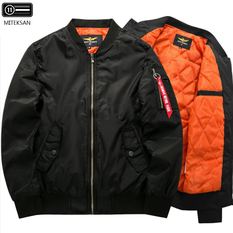 6XL 2020 зимняя одежда мужская куртка Ma1 бомбардировщик Повседневный пилот мужской