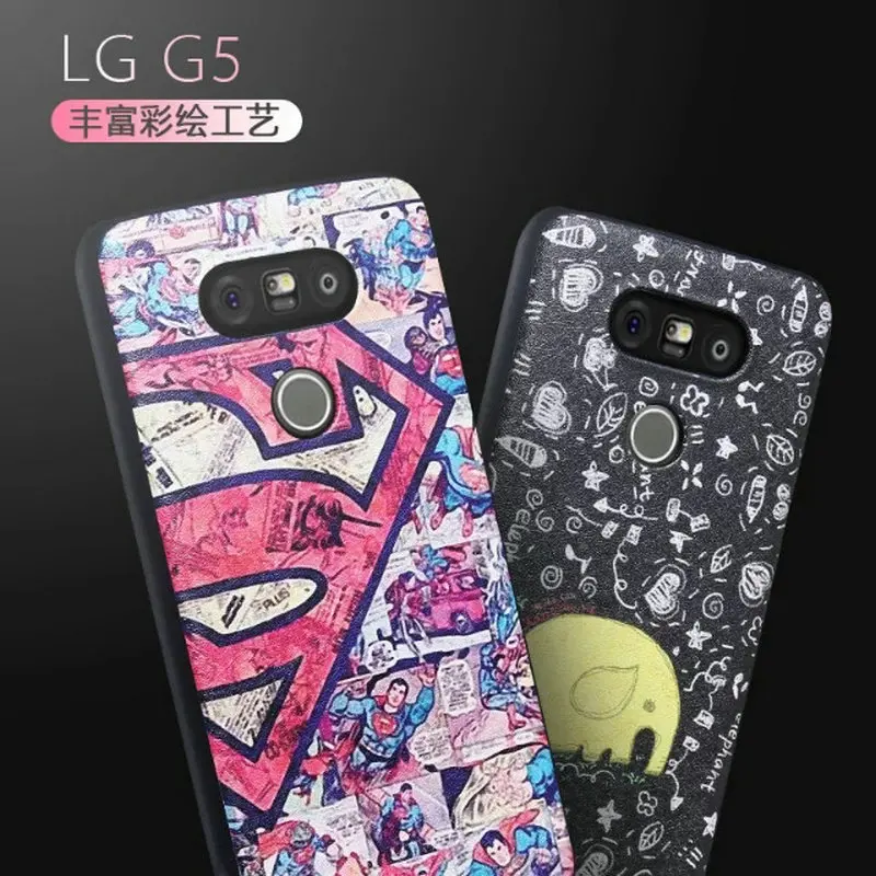 Процесс живопись ТПУ Прозрачный Защитный Чехол для LG G5/5.3 &quotВысокое Качество