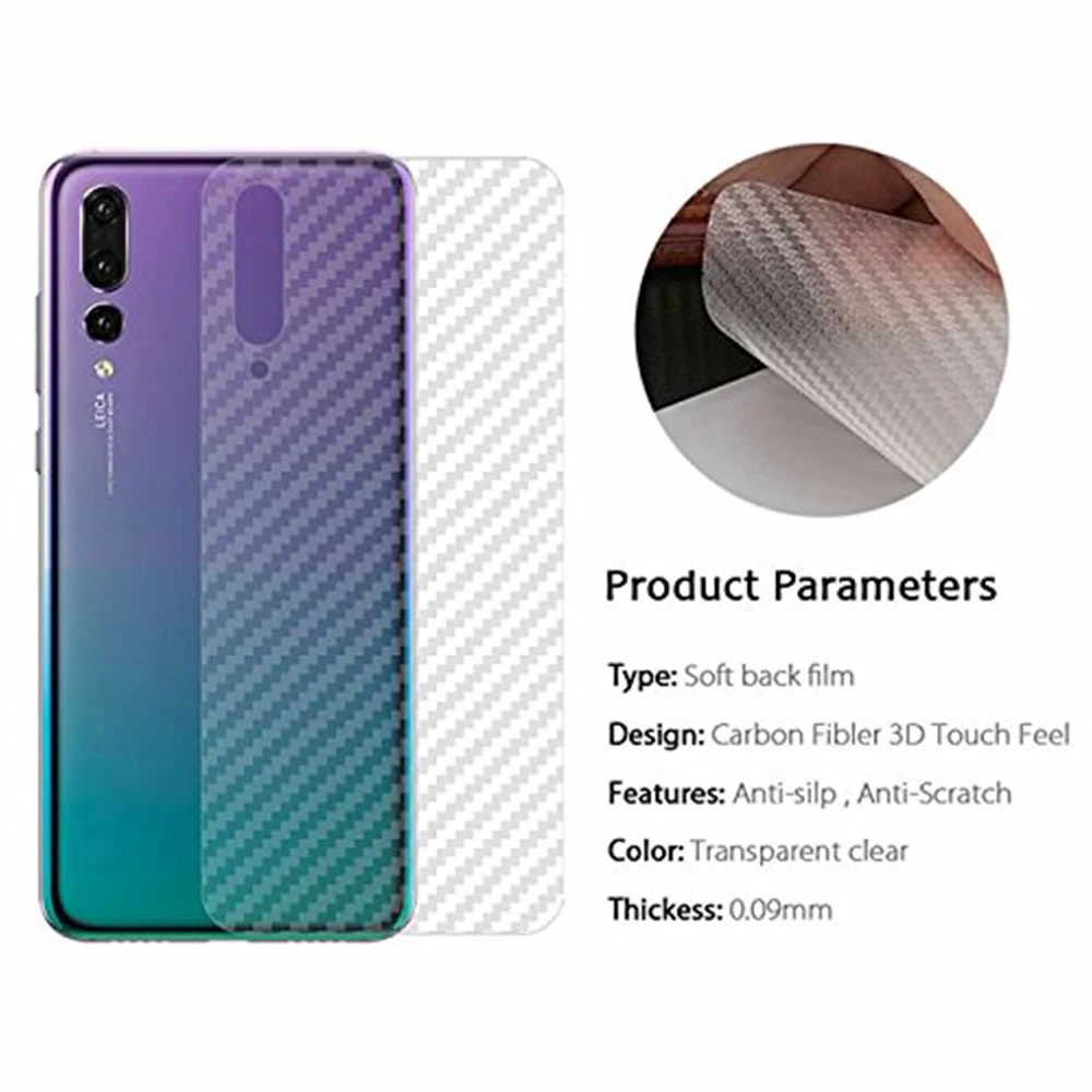 NYFundas 5 шт. Прочный чехол для huawei mate 20x10 pro 3D полностью из углеродного волокна задняя