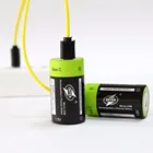 2 шт. ZNTER 1,5 в 3000 мАч батареи Перезаряжаемые Lipo + Класс C Размеры Micro USB Batteria + одна 124 зарядка через USB кабель