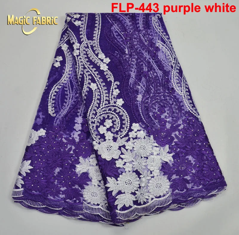 

New style african french lace fabric high quality 2017 nigerian lace fabrics for wedding dress sewing material FLP-443