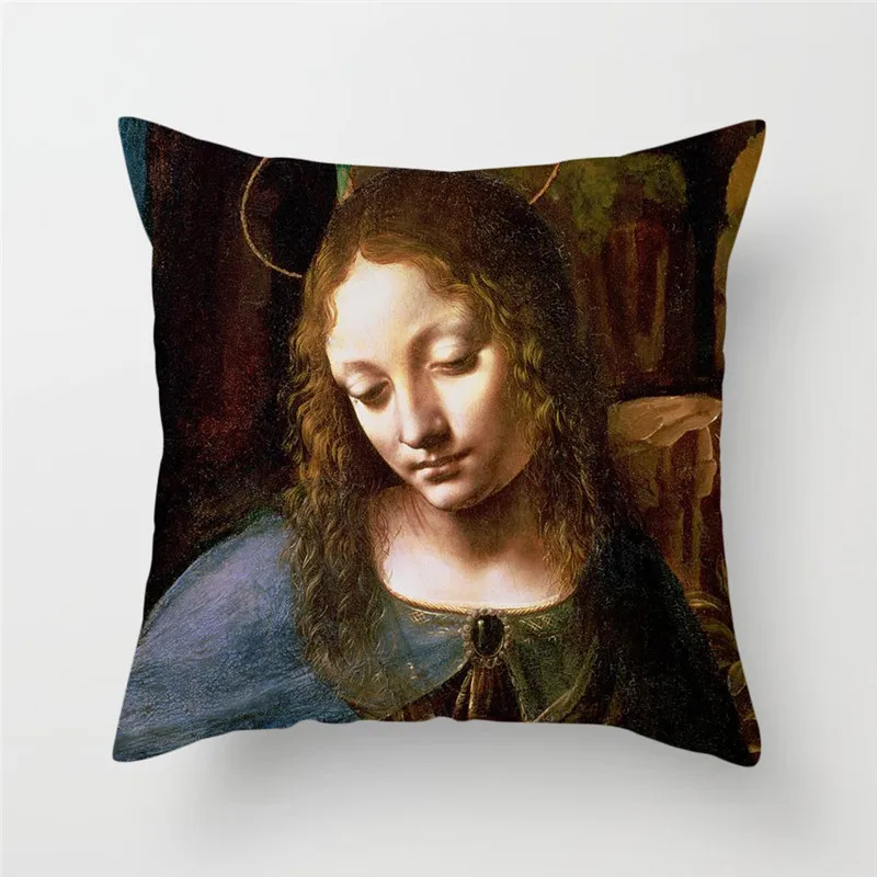 Чехол для подушки с рисунком Fuwatacchi Monla Lisa простые геометрические декоративные
