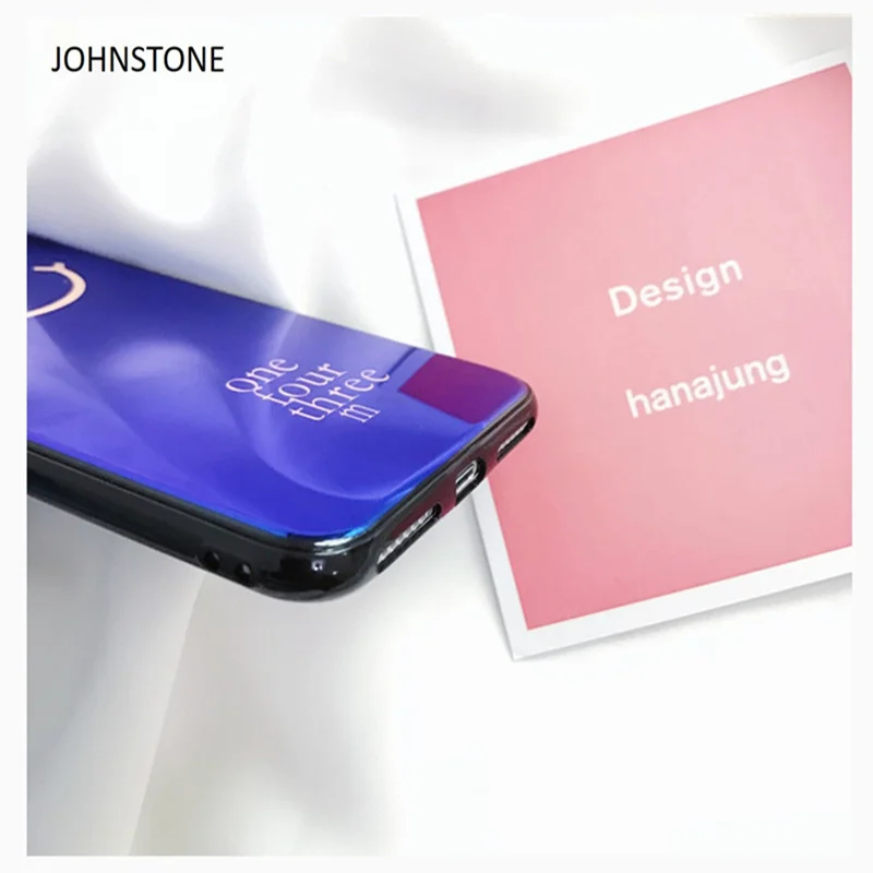 Luxury Blu-Ray Clear Case For Mobile Phone 8/8 plus 7/7 6/6s and 6 plus/6s Back Cover Coque Blue Light Ray Capinha New |