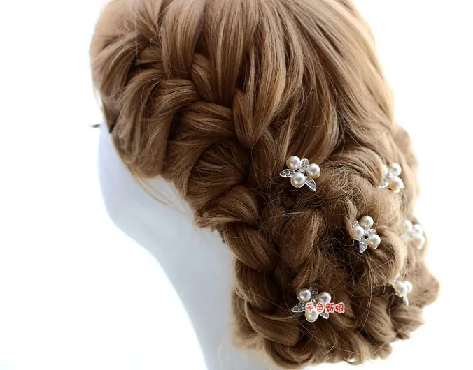 Модные и элегантные палочки для волос с цветами жемчужинами красивые свадебные