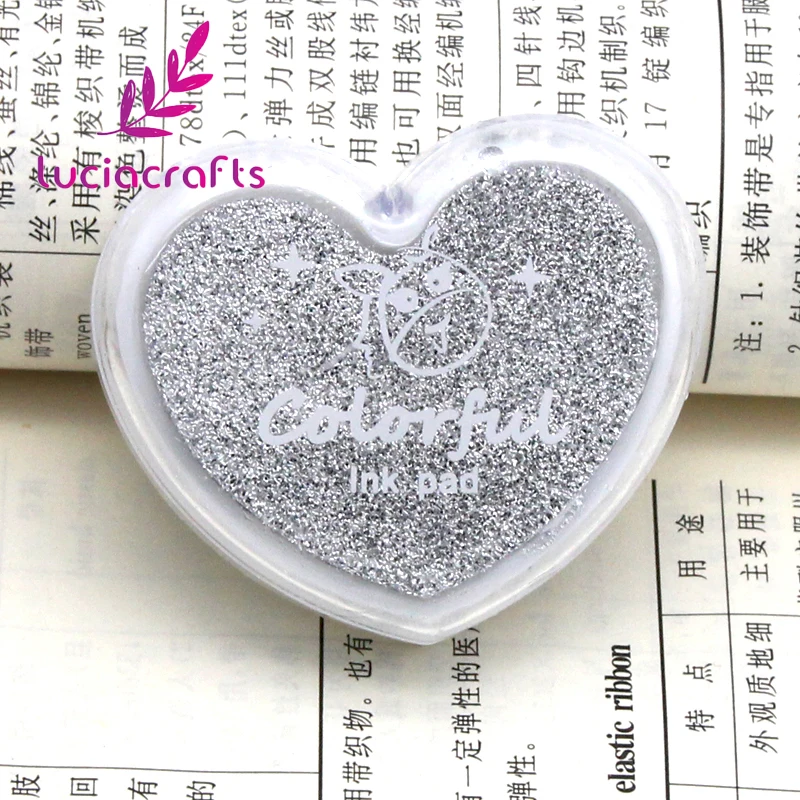 Распродажа! Lucia crafts 4*5 см конфетный цвет маленький свежий сердце форма Любовь Inkpad хроматические Inkpad 1 шт/lotI I1107