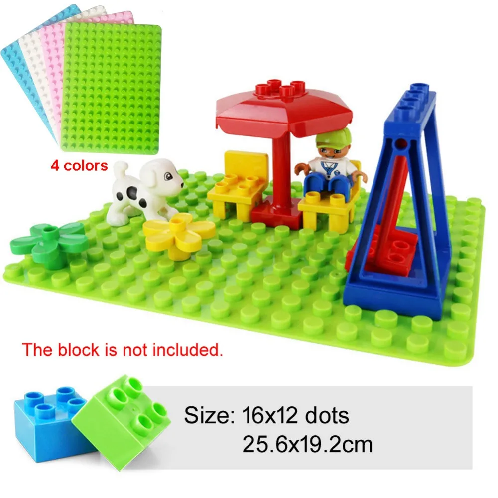 192 крупный горох 12x16 большая опорная пластина совместимая DIY Базовая MOC
