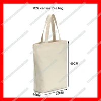 200pcslot size 35x40x10cm high quality wholesale blank tote cotton canvas bag with custom logo