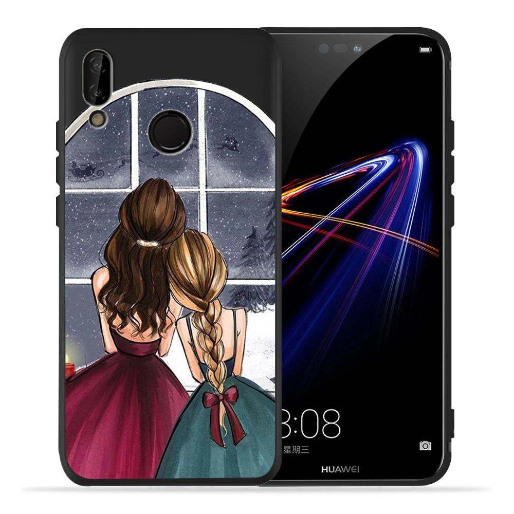 Чехол для huawei P20 Lite Pro Super Mom Baby Mama mouse Girl для крышки P30 huawei Lite P8Lite P9Lite P Smart family Etui