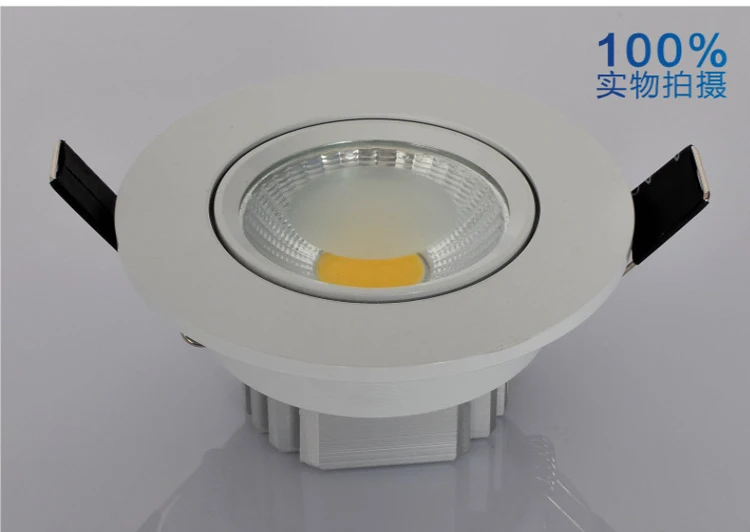 Яркий Встраиваемый светодиодный светильник с регулируемой яркостью круглый