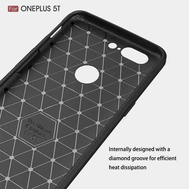 Мягкий силиконовый защитный чехол для oneplus 5 t противоударный из ТПУ тонкий