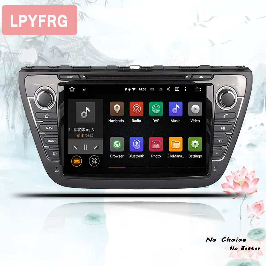 Автомобильный DVD плеер 8 дюймов ядер android 10 0 4 Гб ОЗУ Wi Fi DAB BT радио стерео для Suzuki S