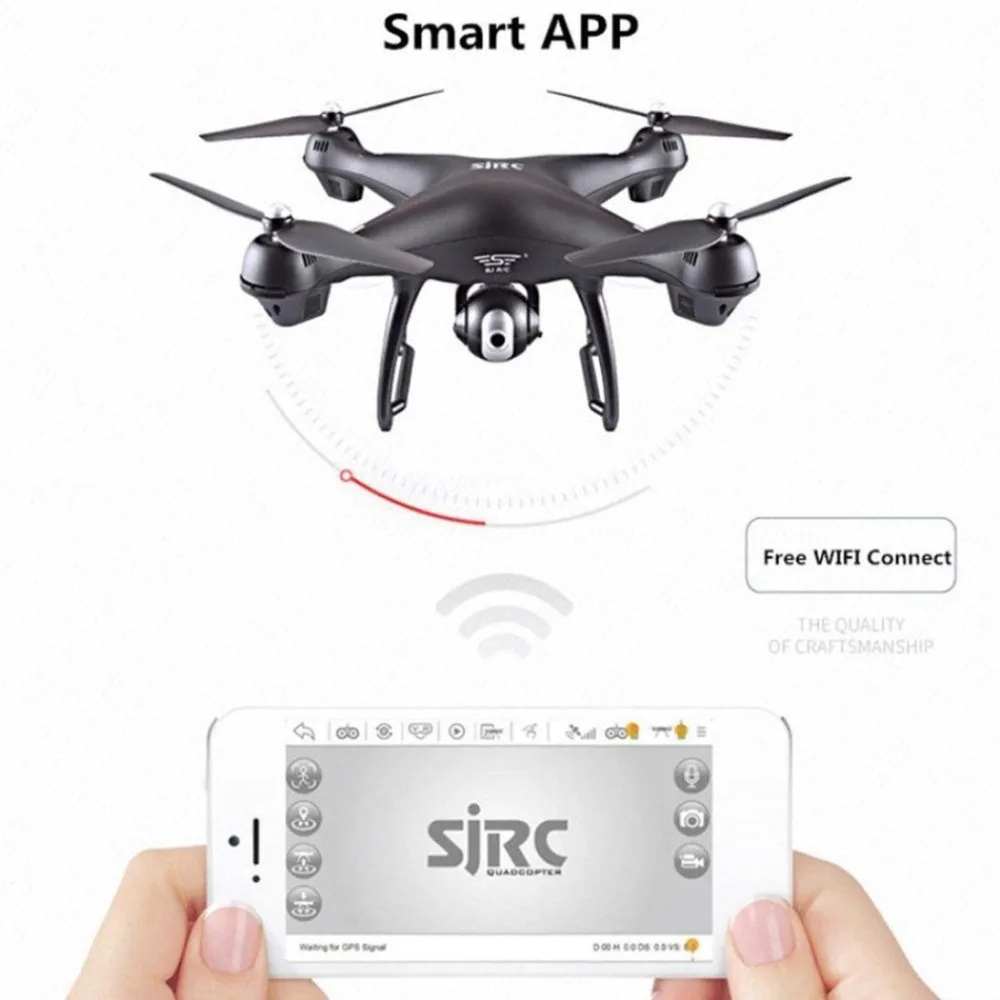 S70W HD камера Дрон WiFi/FPV RC 90 градусов широкоугольный двойной gps RC Квадрокоптер вертолет 720/1080 Профессиональный