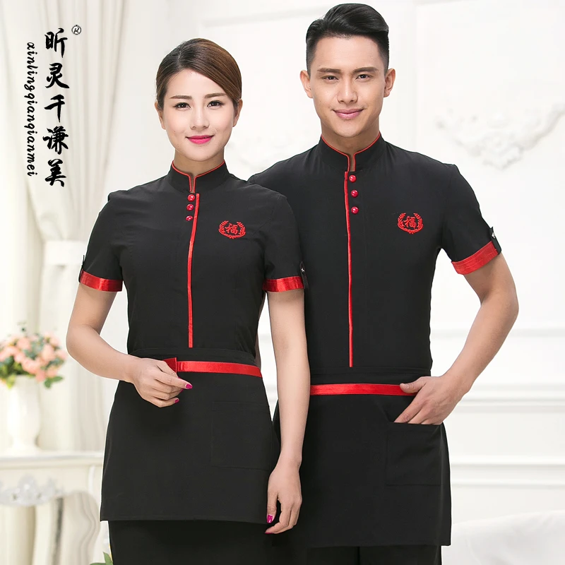 Отель Ресторан в летняя одежда женский отель форма для официантов ресторана с