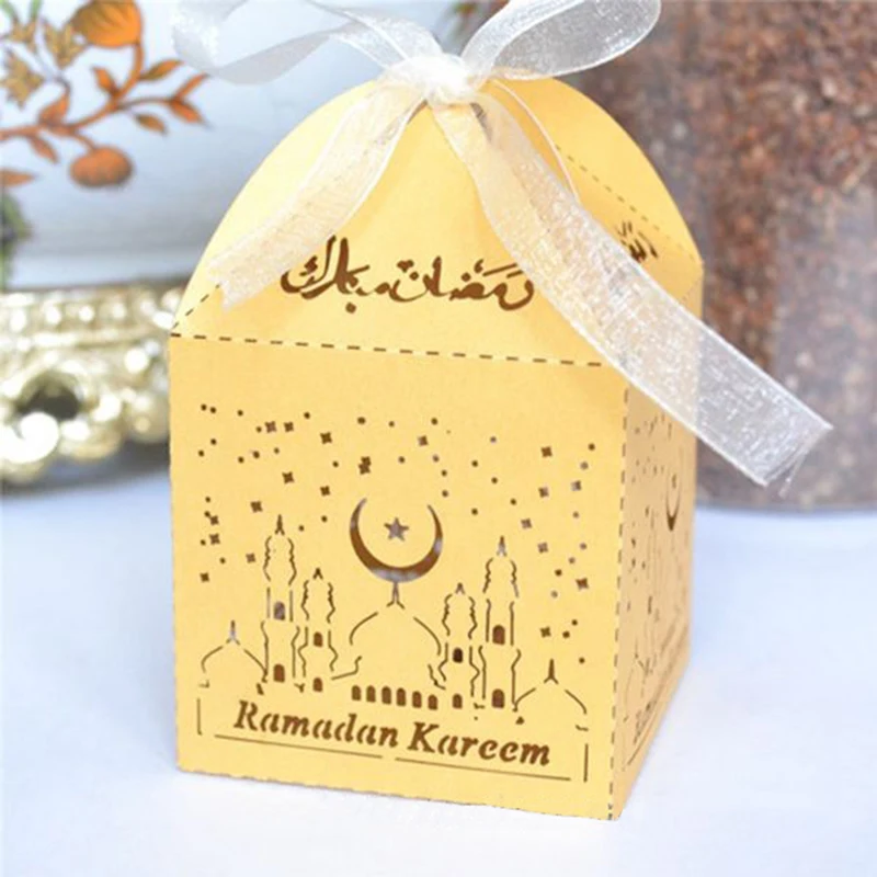 Персонализированная бумажная коробка для подарка или украшения eid and Рамадан с