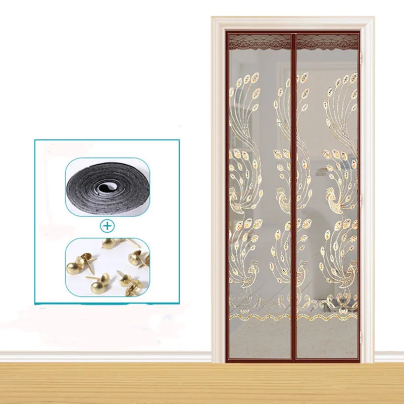 Противомоскитная сетка для окна кухни на липучке москитная занавеска защита от