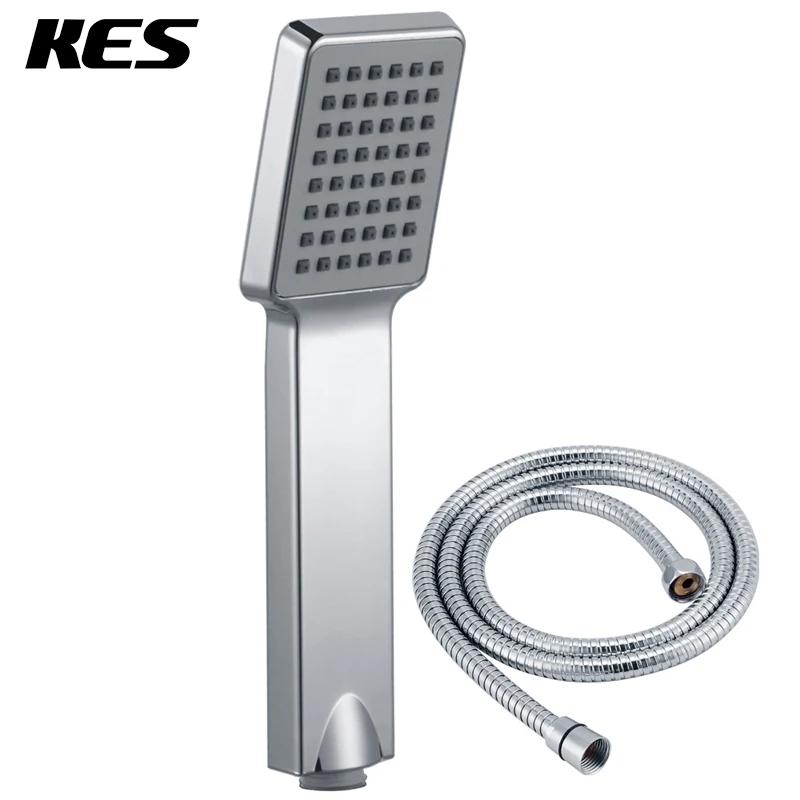 Душевая лейка для ванной комнаты KES KP112 с очень длинным шлангом хромированная|head