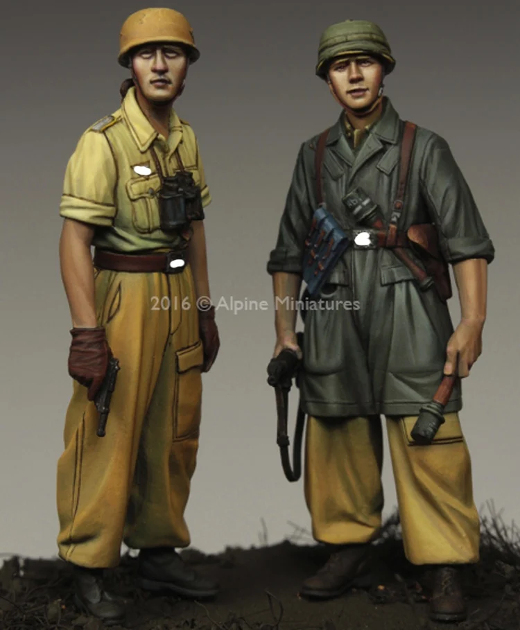 1/35 1 й набор FJ Div 2 фигурки модель солдата из смолы GK военная тема Второй мировой