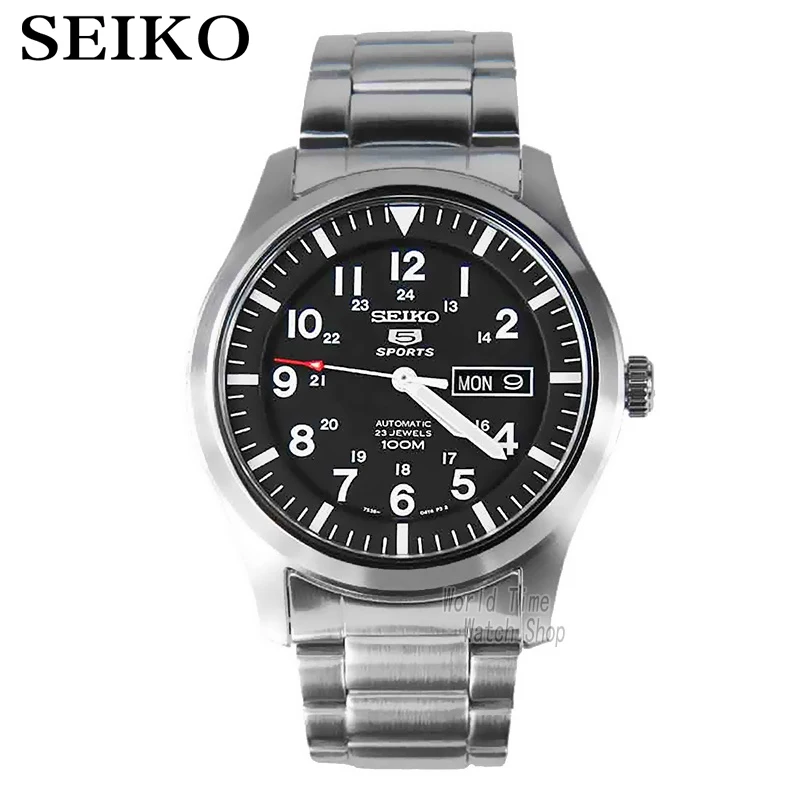 Seiko часы мужские 5 автоматические часы люксовый бренд водонепроницаемые спортивные наручные часы Дата мужские часы для дайвинга relogio masculin SNZG - Цвет: SNZG13J1-A