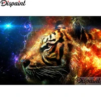 dispaint full squareround drill 5d diy diamond painting animal tiger embroidery cross stitch 3d home decor a12699