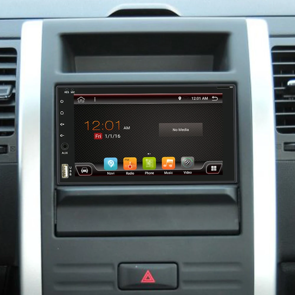 Eunavi в тире 2 Din 1024*600 HD Android 9,0 Автомобильный Кран ПК планшет 2din универсальный gps Мультимедиа Радио стерео аудио плеер 170*96