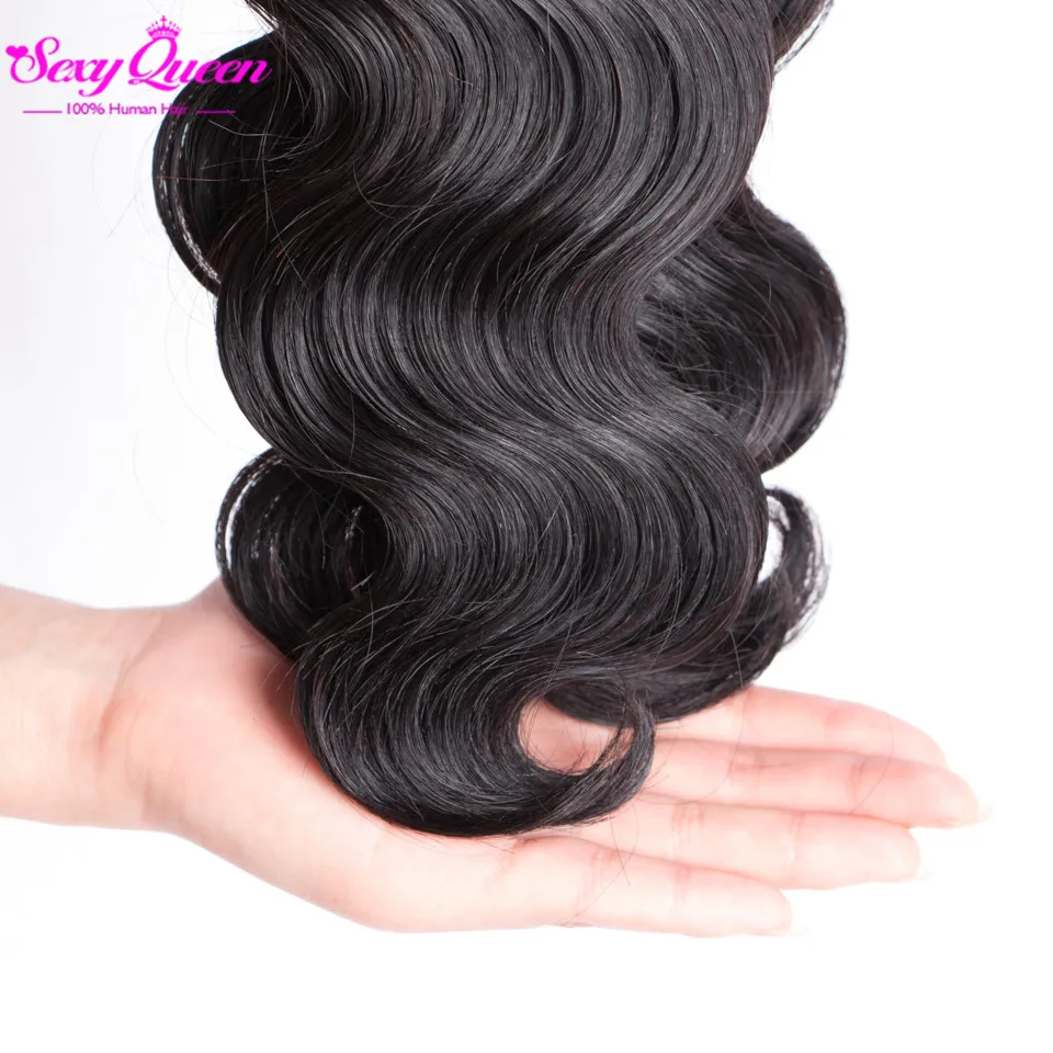 Необработанные 8А Бразильские Волосы Девственницы Объемная Волна 4 Шт. Королева