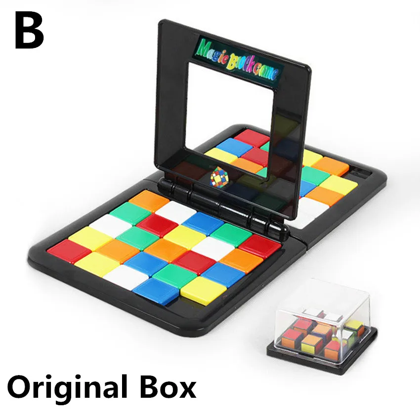Original Box 1 шт. детские цветные битвы гонки кубик для игры родитель-ребенок Взаимодействие куб смешная Настольная Игра Головоломка Развивающие игрушки - Цвет: Original Box