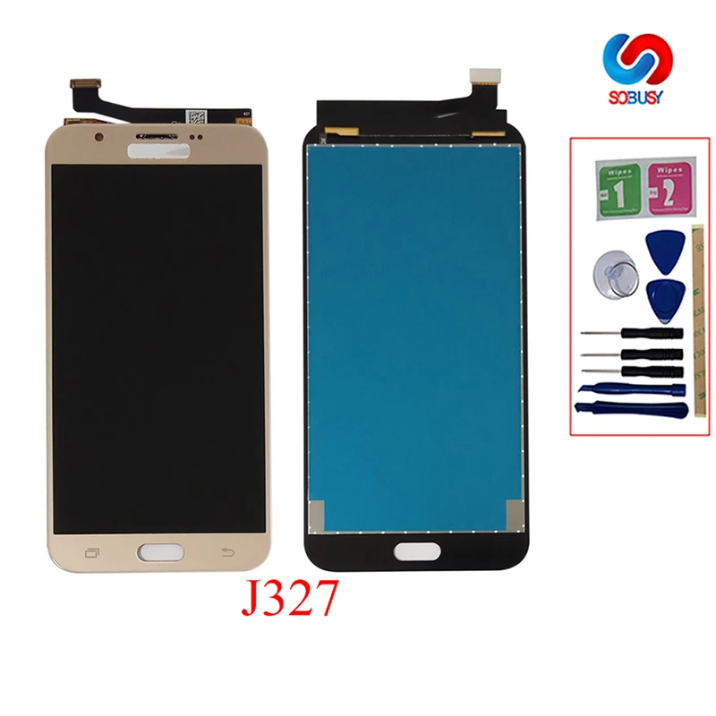 Регулировка яркости LCD для SAMSUNG GALAXY J327 J3 Prime 2017 j327W/T/P/V дисплей сенсорный экран