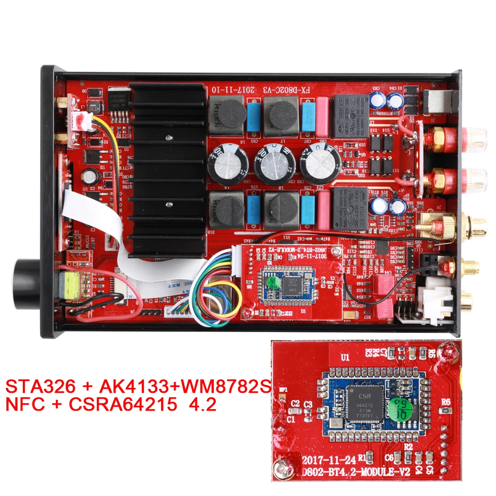 FX Audio D802C PRO Беспроводной Bluetooth 4 2 Поддержка APTX NFC USB/AUX/оптический/коаксиальный
