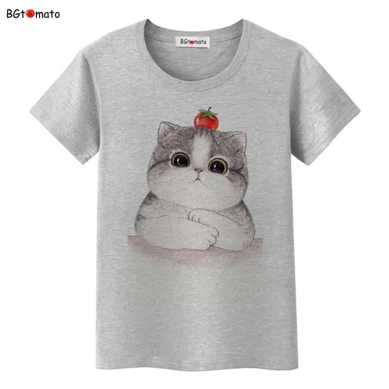 

bgtomato Lovely design cute cartoon T-shirts Original brand 3D women clothes casual shirts wholesale tops tees cheap sale