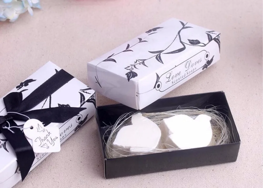 Мыло ручной работы в виде голубьев для свадьбы дня рождения сувениры будущей