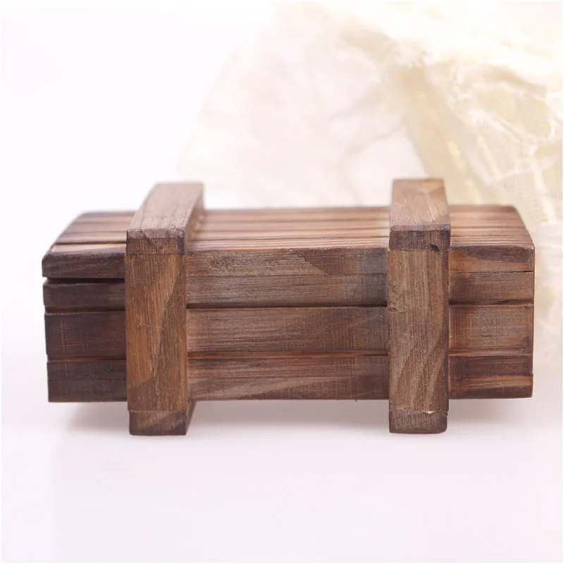 Винтаж деревянные головоломки световой короб с потайной ящик волшебное