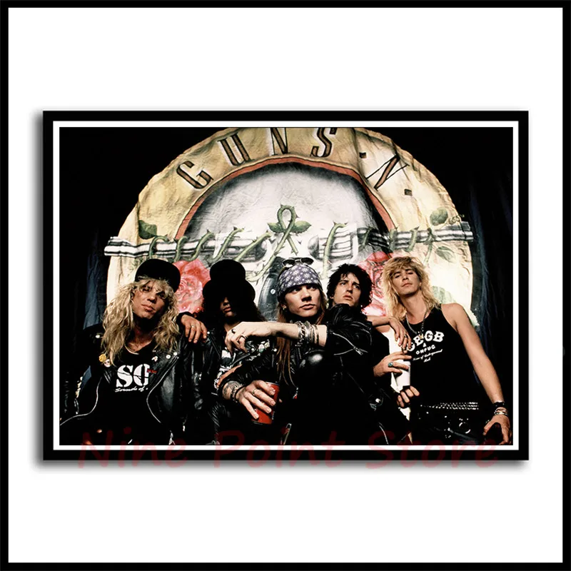 Рок-группа guns N' Roses белая бумага с покрытием плакат рокеры декоративная живопись плакаты настенные стикеры бескаркасные