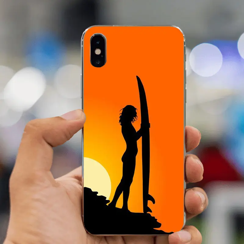 LISHE Sea wave для серфинга лета океана мягкий TPU чехол телефона Apple iPhone XS Max 8 7 6 6S Plus X 10 5 5S