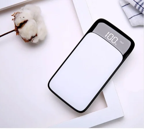 White Портативное зарядное устройство 30000 mAh power Bank Мобильная Внешняя батарея LEDLight 18650 power bank Poverbank для Xiaomi iPhone samsung huawei - Цвет: White