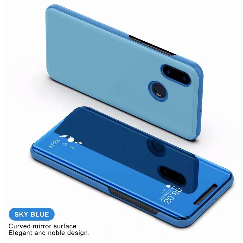Умный зеркальный чехол для телефона с функцией подставки для redmi note7 S2 4A note6 note5 note4/для xiaomi max2 max3 mix2 mi6 mi8