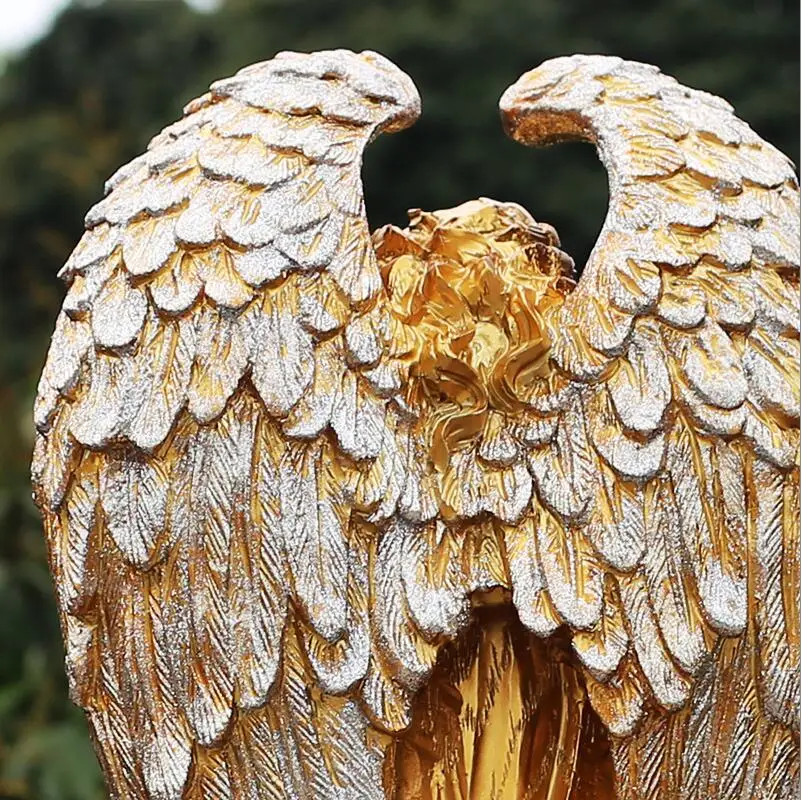 Европейские ретро статуи Ангела из смолы украшения декор рукоделие фэн-шуй