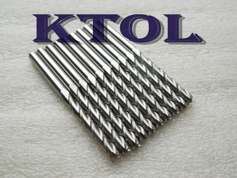 Набор фрез Sharp Edge 4x32 мм три 3 флейты твердосплавные фрезы для древесины акрила MDF |