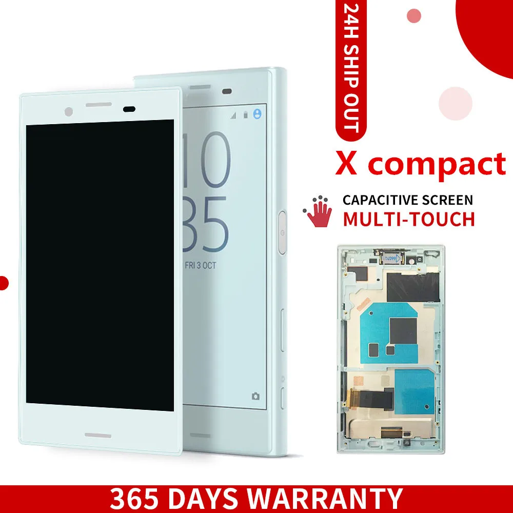 100% протестированная Замена для sony Xperia X Compact Mini F5321 сенсорный экран дигитайзер + ЖК