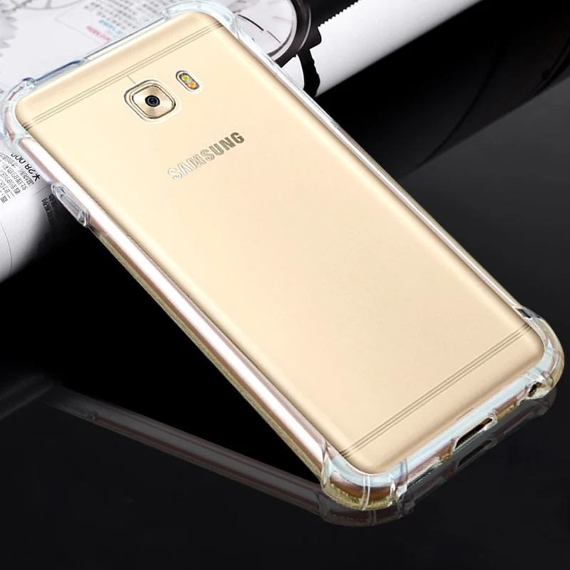 Xinwen роскошный ударопрочный Прозрачный чехол для телефона capinha samsung galaxy c7 pro