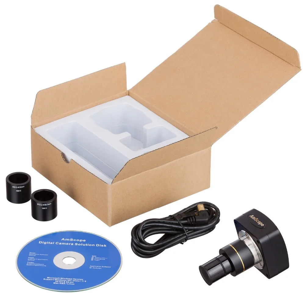 AmScope 10MP микроскоп с цифровой камерой + Программное обеспечение MU1000 | Инструменты